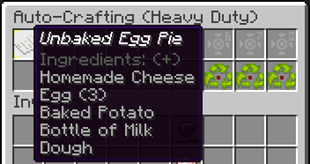 Example - 3x3 Recipe List