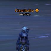 Screenshot of Kui_FriendHighlight showing an orange diamond icon next to a guildmate's nameplate.