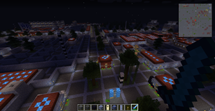 The City of Xebec's Demise at night.