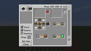 GUI and recipe