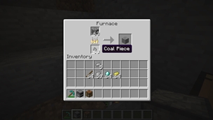 Coal Piece can be used to Smelt