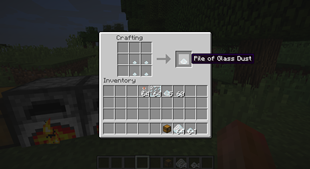 Glass Dust to Pile of Glass Dust