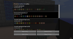 Frame Whitelist Editor - List