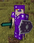 Worn Crystal Armor with Shield