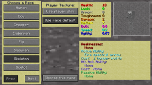 Skeleton Stats