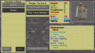 Golem Stats