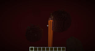 Lava filled orbs in the nether
