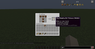 recipe of pickaxe