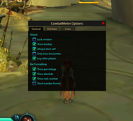 CombatMeter Options General