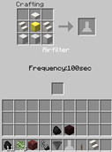 Crafting and Airfilter Interface