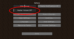 Master Volume Slider