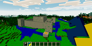 Castle build with PythonTool Mod