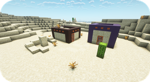 Small houses in the desert