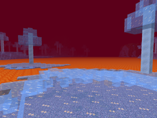 Icy lakes of fire