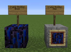 Crying Obsidian Block & Crying Obsidian Item (Default Texture)