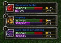 Pet Battle HUD