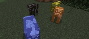Some fluid cows hanging out (Lava, Water, Fuel and Oil)