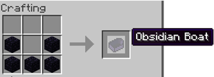 Obsidian Boat Crafting