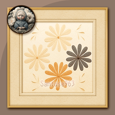 Minimalist Flower Square Painting #3 Sellable Extra C Samtuse963 logo