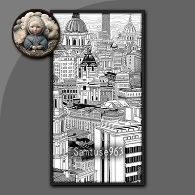 HQ Achromatic City Long Painting #2 Sellable Extra D Samtuse963 logo