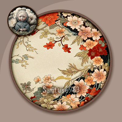 Japanese Style Round Dance Rug #3 Samtuse963 logo