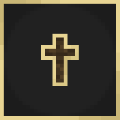 Wood Totem Cross logo