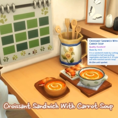 Sopa de zanahoria con croissant de Oni Traducido al español by LizzySims