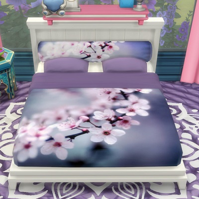 Modern Cherry Blossom Bed logo