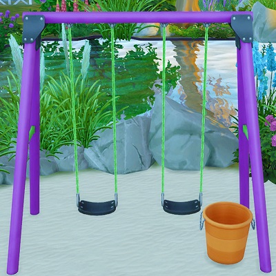Swing Set & Water Balloon Bucket logo