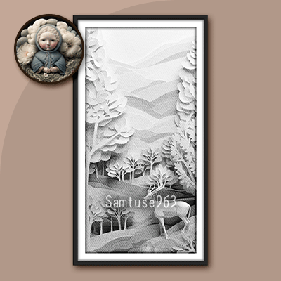 HQ Paper Craft Art Wall Decor #2 Sellable Extra D Samtuse963 logo