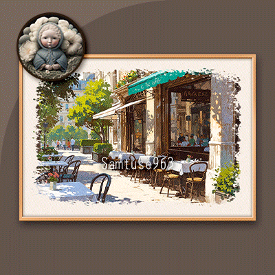 Bistro Landscape Painting #1 Sellable Samtuse963 logo