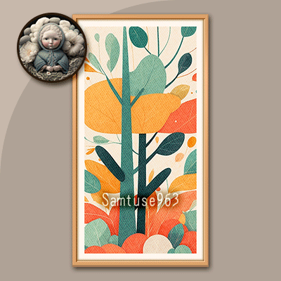 HQ Minimalist Plant Long Painting #2 Sellable Extra D Samtuse963 logo