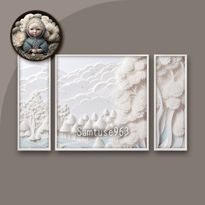 HQ Paper Craft Art Triptych #2 Sellable Extra E Samtuse963 logo