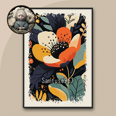 Flower Collage Painting #2 Sellable Extra A Samtuse963 logo
