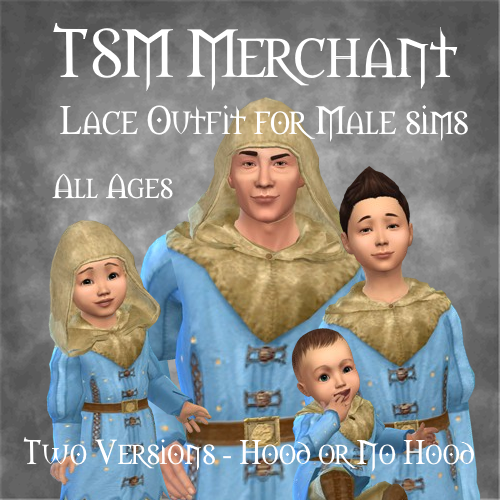 TSM Merchant Lace - Male Outfit for All Ages, Two Versions logo