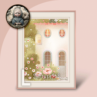 HQ Large Table Painting Pastel Street #1 Samtuse963 logo