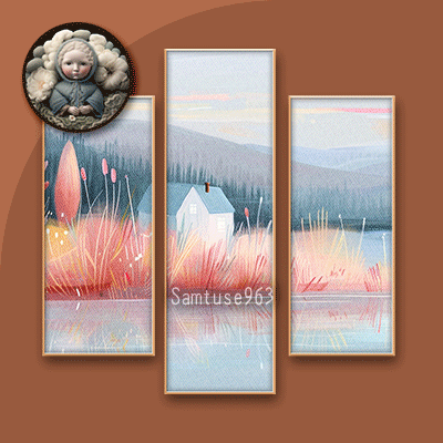 HQ Pastel Morning Triptych #1 Sellable Extra B Samtuse963 logo