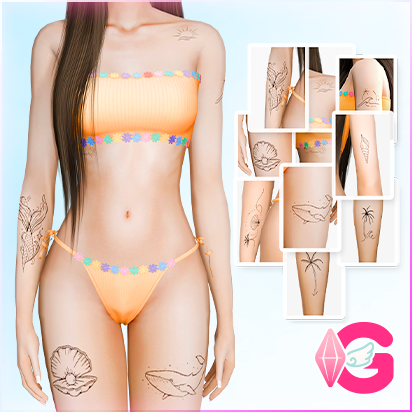 Summer sea tattoos [HQ compatible] logo