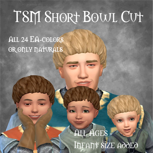 TSM Short Bowl Cut Hair for all ages logo
