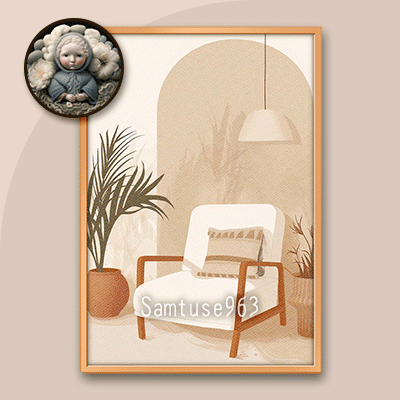 Minimalist Cozy Indoor Painting #4 Sellable Extra A Samtuse963 logo