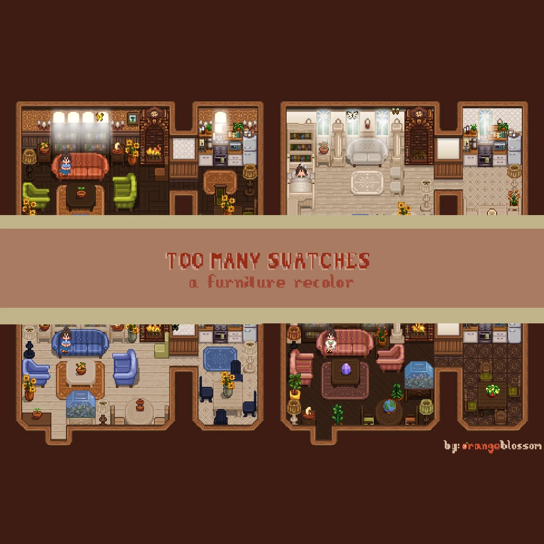 Too Many Swatches I - Furniture Recolor logo