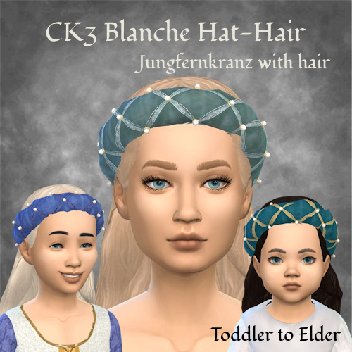 CK3 Blanche Headpiece - Jungfernkranz - Hat-Hair Version logo