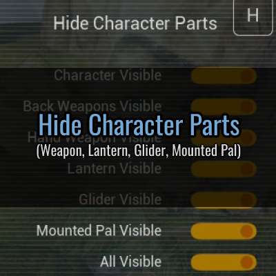 Hide Character Parts