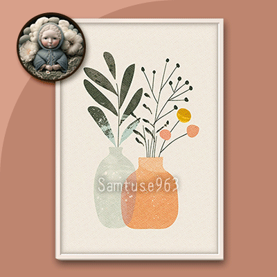 Minimalist Vase Painting #3 Sellable Extra A Samtuse963 logo