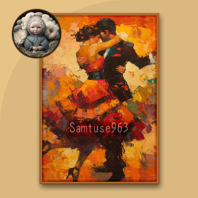 Abstract Amour Duet Painting #1 Sellable Extra A Samtuse963 logo