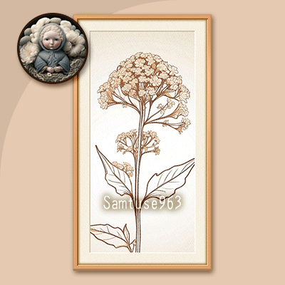 HQ Minimalist Flower Long Painting #1 Sellable Extra D Samtuse963 logo
