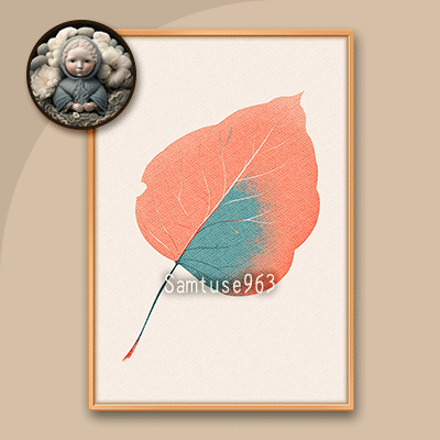 Minimalist Leaf Painting #4 Sellable Extra A Samtuse963 logo