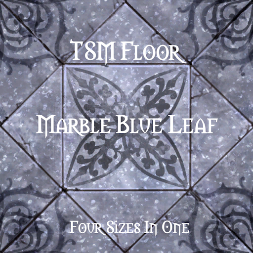 TSM Floor Marble Blue Leaf logo