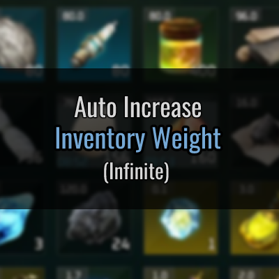 Auto Increase Inventory Weight (Infinite)