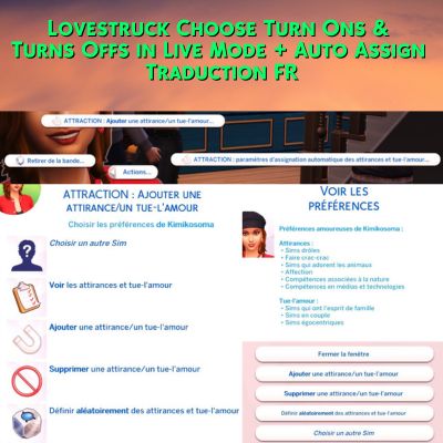 Mod  Lovestruck - Choose Turn Ons & Turns Offs in Live Mode + Auto Assign - Trad FR logo